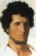 Jean Leon Gerome Head of a Peasant of the Roman Campagna oil painting